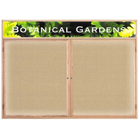 United Visual Products Open Faced Traditional Corkboard, 36x24" UV641A-GOLD-RUBBER